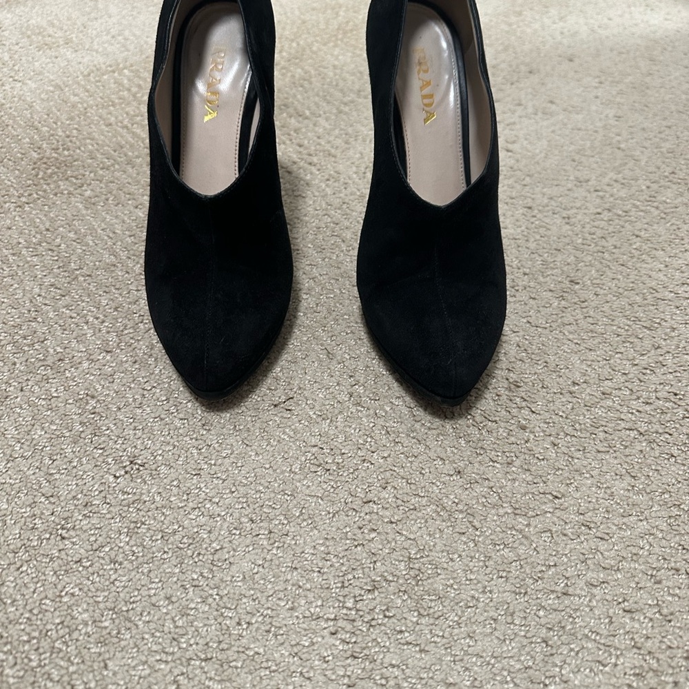 Prada Black Ankle Booties